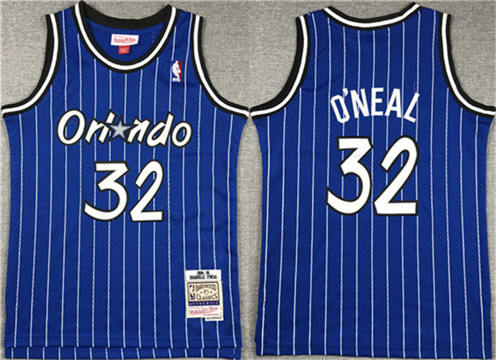 Youth Orlando Magic #32 Shaquille O'Neal Blue Stitched Jersey